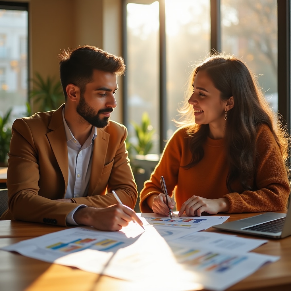 Students studying real estate financial concepts